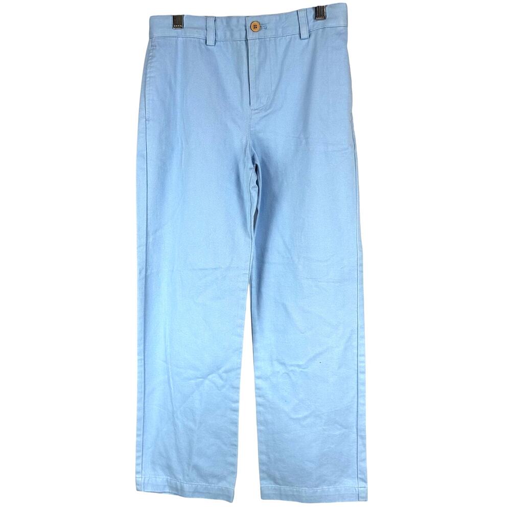 Vineyard Vines NWT Boy's Club Classic Fit Pants Light Blue Size 12 Cotton Twill